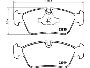 HELLA 8DB 355 011-281 stabdžių trinkelių rinkinys, diskinis stabdys 
 Techninės priežiūros dalys -> Papildomas remontas
34112288849, 34112288851, 34116769763