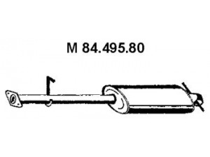 EBERSPÄCHER 84.495.80 vidurinis duslintuvas 
 Išmetimo sistema -> Duslintuvas
1 019 682, 1 492 190