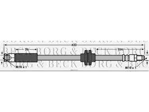 BORG & BECK BBH7571 stabdžių žarnelė 
 Stabdžių sistema -> Stabdžių žarnelės
51835425, 51835425, 562244, 13363239