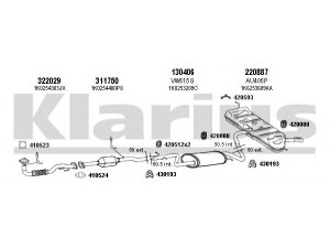 KLARIUS 940595E išmetimo sistema