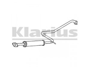 KLARIUS DN534X vidurinis duslintuvas 
 Išmetimo sistema -> Duslintuvas
203003J400, 203003J401, 203003J410