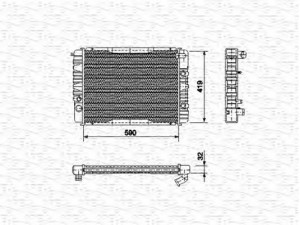 MAGNETI MARELLI 350213665000 radiatorius, variklio aušinimas 
 Aušinimo sistema -> Radiatorius/alyvos aušintuvas -> Radiatorius/dalys
1257353, 5001959