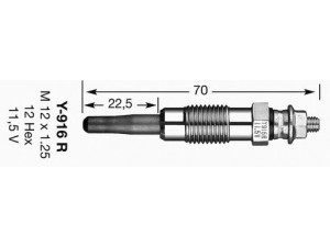 NGK 2785 kaitinimo žvakė 
 Kibirkšties / kaitinamasis uždegimas -> Kaitinimo kaištis
001 159 36 01, A 001 159 36 01