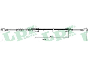 LPR C0909B trosas, stovėjimo stabdys 
 Stabdžių sistema -> Valdymo svirtys/trosai
13872577, 68190339