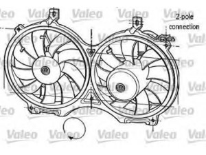 VALEO 696051 elektrovariklis, raditoriaus ventiliatorius 
 Aušinimo sistema -> Radiatoriaus ventiliatorius
0015002493, 15002493