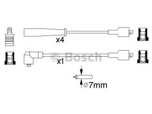 BOSCH 0 986 356 815 uždegimo laido komplektas 
 Kibirkšties / kaitinamasis uždegimas -> Uždegimo laidai/jungtys