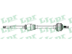 LPR DS52300 kardaninis velenas 
 Ratų pavara -> Kardaninis velenas
1349786080, 3273PJ, 3273PK, 71791000
