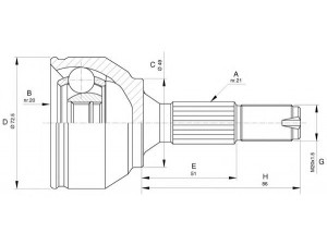 OPEN PARTS CVJ5622.10 jungčių komplektas, kardaninis velenas 
 Ratų pavara -> Sujungimai/komplektas
3272FW, 3273EA