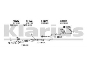 KLARIUS 120378U išmetimo sistema 
 Išmetimo sistema -> Išmetimo sistema, visa