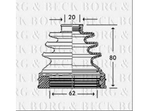 BORG & BECK BCB2786 gofruotoji membrana, kardaninis velenas 
 Ratų pavara -> Gofruotoji membrana