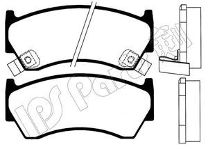 IPS Parts IBD-1191 stabdžių trinkelių rinkinys, diskinis stabdys 
 Techninės priežiūros dalys -> Papildomas remontas
41060-1N090