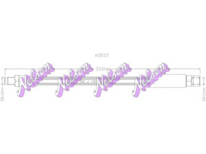 Brovex-Nelson H3537 stabdžių žarnelė 
 Stabdžių sistema -> Stabdžių žarnelės
34321154327, 34321154904, 34321159890