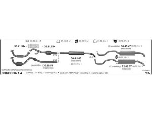 IMASAF 573000021 išmetimo sistema 
 Išmetimo sistema -> Išmetimo sistema, visa