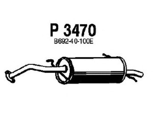 FENNO P3470 galinis duslintuvas 
 Išmetimo sistema -> Duslintuvas
B692-40-100D, B692-40-100E, B692-40-100G