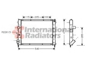 VAN WEZEL 43002231 radiatorius, variklio aušinimas 
 Aušinimo sistema -> Radiatorius/alyvos aušintuvas -> Radiatorius/dalys
7700417175, 7700836303, 7701352903