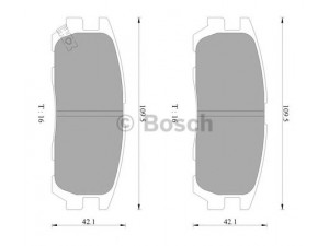 BOSCH 0 986 AB2 235 stabdžių trinkelių rinkinys, diskinis stabdys 
 Techninės priežiūros dalys -> Papildomas remontas
8 97039 269, 8 97206 872, 8-97035 266