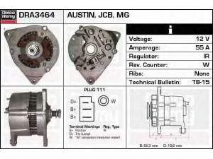 DELCO REMY DRA3464 kintamosios srovės generatorius 
 Elektros įranga -> Kint. sr. generatorius/dalys -> Kintamosios srovės generatorius
2871A141, 2871A147