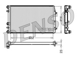 DENSO DRM27005 radiatorius, variklio aušinimas 
 Aušinimo sistema -> Radiatorius/alyvos aušintuvas -> Radiatorius/dalys
6Q0121253Q