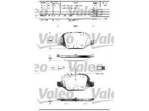 VALEO 601303 stabdžių trinkelių rinkinys, diskinis stabdys 
 Techninės priežiūros dalys -> Papildomas remontas
77365754, 77365754, 77365754