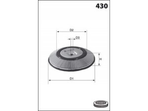 MECAFILTER EL3548 oro filtras 
 Filtrai -> Oro filtras
1654671J00, 1654677A10, 1654688A00