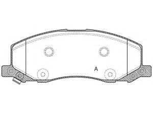 OPEN PARTS BPA1386.02 stabdžių trinkelių rinkinys, diskinis stabdys 
 Techninės priežiūros dalys -> Papildomas remontas
13237752, 1605202