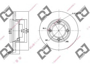 DJ PARTS BD1557 stabdžių diskas 
 Dviratė transporto priemonės -> Stabdžių sistema -> Stabdžių diskai / priedai
43512-87523, 43512-87523-000, 43512-87Z02