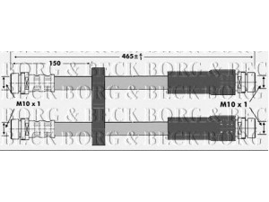 BORG & BECK BBH6959 stabdžių žarnelė 
 Stabdžių sistema -> Stabdžių žarnelės
46749271