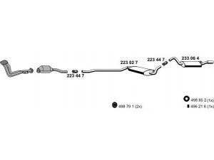 ERNST 010181 išmetimo sistema 
 Išmetimo sistema -> Išmetimo sistema, visa