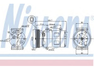 NISSENS 89072 kompresorius, oro kondicionierius 
 Oro kondicionavimas -> Kompresorius/dalys
27630-00Q1E, 27630-00Q2M, 77 11 135 105