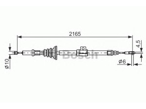 BOSCH 1 987 482 105 trosas, stovėjimo stabdys 
 Stabdžių sistema -> Valdymo svirtys/trosai