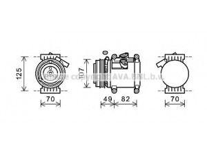 AVA QUALITY COOLING CTK039 kompresorius, oro kondicionierius 
 Oro kondicionavimas -> Kompresorius/dalys
95967303, 96073851