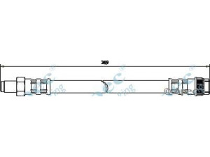 APEC braking HOS3174 stabdžių žarnelė 
 Stabdžių sistema -> Stabdžių žarnelės
7700804355