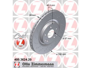 ZIMMERMANN 400.3624.20 stabdžių diskas 
 Dviratė transporto priemonės -> Stabdžių sistema -> Stabdžių diskai / priedai
203 421 1312