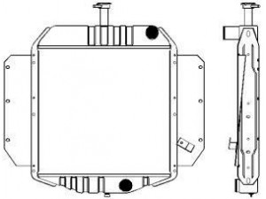 SAKURA  Automotive 1242-0404 radiatorius, variklio aušinimas