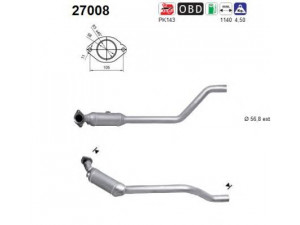 AS 27008 katalizatoriaus keitiklis 
 Išmetimo sistema -> Katalizatoriaus keitiklis
XR844398