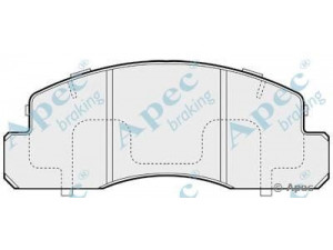 APEC braking PAD870 stabdžių trinkelių rinkinys, diskinis stabdys
449136010