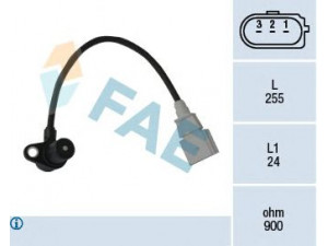 FAE 79050 jutiklis, alkūninio veleno impulsas; RPM jutiklis, variklio valdymas 
 Kibirkšties / kaitinamasis uždegimas -> Impulsų generatorius
06A 906 433 K, 06A 906 433 K