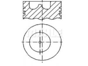 MAHLE ORIGINAL S13000 stūmoklis