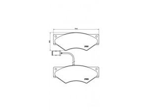 BREMBO P A6 007 stabdžių trinkelių rinkinys, diskinis stabdys 
 Techninės priežiūros dalys -> Papildomas remontas
1906183, 1906427