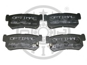 OPTIMAL 12209 stabdžių trinkelių rinkinys, diskinis stabdys 
 Techninės priežiūros dalys -> Papildomas remontas
48413-05100, 48413-05102, 48413-08050