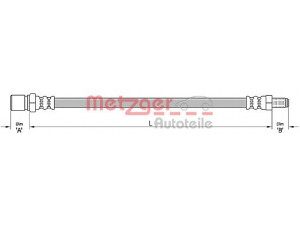 METZGER 4110489 stabdžių žarnelė 
 Stabdžių sistema -> Stabdžių žarnelės
51776519