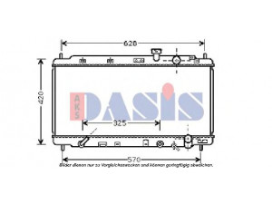 AKS DASIS 100035N radiatorius, variklio aušinimas 
 Aušinimo sistema -> Radiatorius/alyvos aušintuvas -> Radiatorius/dalys
19010P72901
