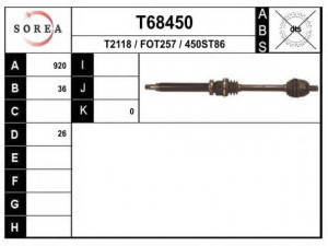 EAI T68450 kardaninis velenas
1305325