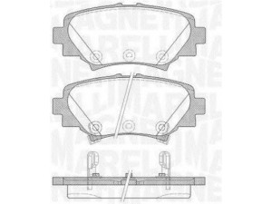 MAGNETI MARELLI 363916060809 stabdžių trinkelių rinkinys, diskinis stabdys