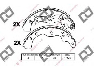 DJ PARTS BS1383 stabdžių trinkelių komplektas 
 Techninės priežiūros dalys -> Papildomas remontas
71742832, 5320079J00, 5320079J00000
