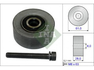 INA 532 0472 10 kreipiantysis skriemulys, paskirstymo diržas 
 Diržinė pavara -> Paskirstymo diržas/komplektas -> Laisvasis/kreipiamasis skriemulys
71739801, 56 36 978, 24436052