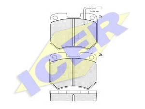 ICER 180314 stabdžių trinkelių rinkinys, diskinis stabdys 
 Techninės priežiūros dalys -> Papildomas remontas
431 698 151, 431 698 151 A, 431 698 151 K