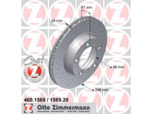 ZIMMERMANN 460.1569.20 stabdžių diskas 
 Dviratė transporto priemonės -> Stabdžių sistema -> Stabdžių diskai / priedai
987 351 402 01