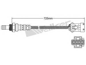WALKER PRODUCTS 250-24842 lambda jutiklis 
 Variklis -> Variklio elektra
12799169
