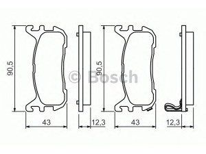 BOSCH 0 986 494 482 stabdžių trinkelių rinkinys, diskinis stabdys 
 Techninės priežiūros dalys -> Papildomas remontas
N0Y82643Z, NAY52643Z, NAY52648ZA
